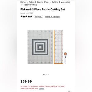 Fiskars Rotary Cutter 3-Piece Set